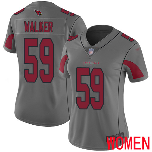 Arizona Cardinals Limited Silver Women Joe Walker Jersey NFL Football 59 Inverted Legend
